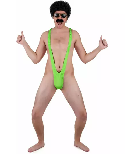 Neonově zelený mankini pro muže