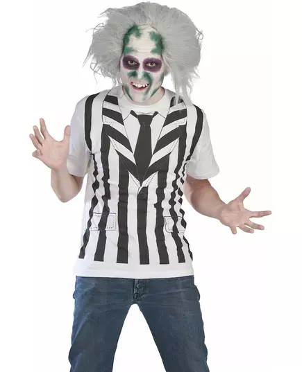 Kostým Beetlejuice pro dospělé + sada paruky