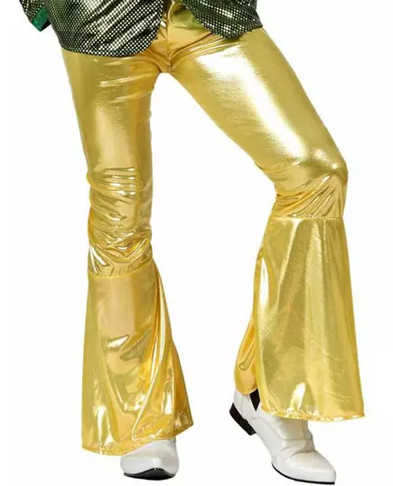 Zlaté disco kalhoty pro muže, Velikost: Medium/Large