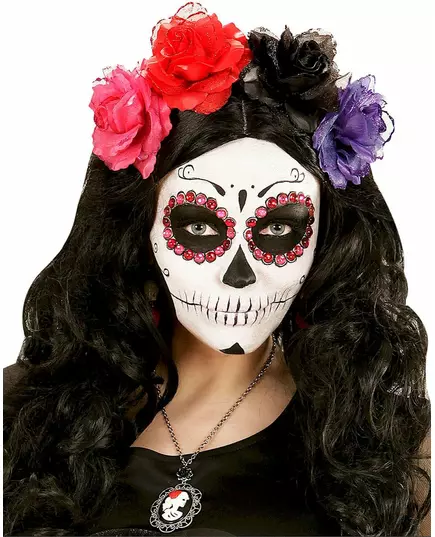 40 růžových a červených kamínků pro dospělé Day of the Dead