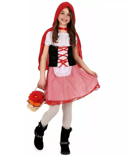Základní kostým Červené Karkulky pro dívky, Velikost: 4-6 let (110-120 cm)