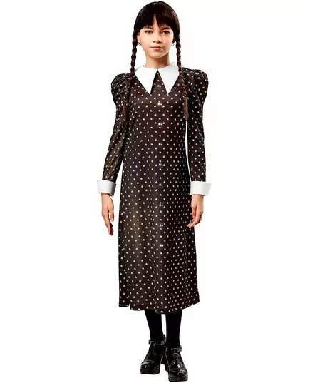 Klasický kostým Wednesday Addams pro děti, Velikost: 11-13 let (142-164 cm)