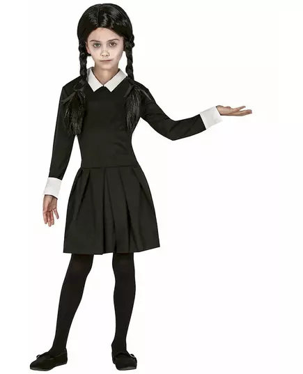 Gotický kostým pro dívky, Velikost: 5-6 let (110-115 cm)