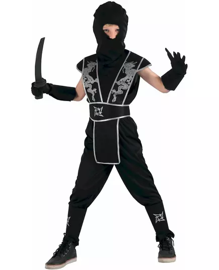 Kostým nindži Shuriken Star pro chlapce, Velikost: 4-6 let (110-120 cm)