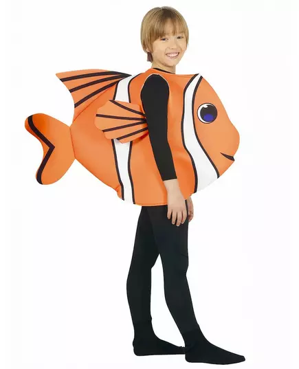 Dětský kostým klauní rybky, Velikost: 5-6 let (110-115 cm)