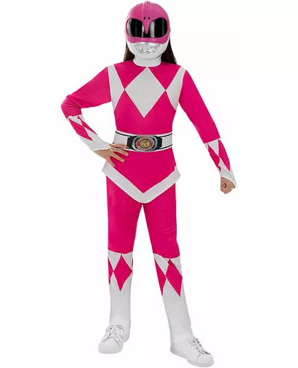 Růžový Power Ranger kostým pro děti, Velikost: 5-6 let (M)