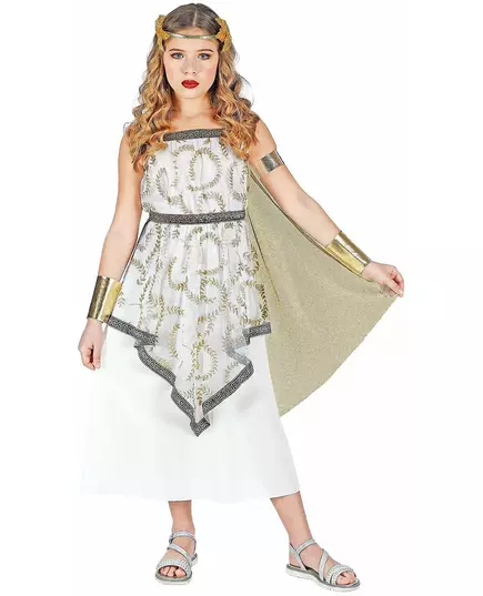 Kostým dívčí řecké bohyně – šaty, Velikost: 8-10 let (140 cm)