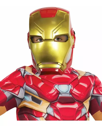 Plastová polomaska Iron Man pro děti