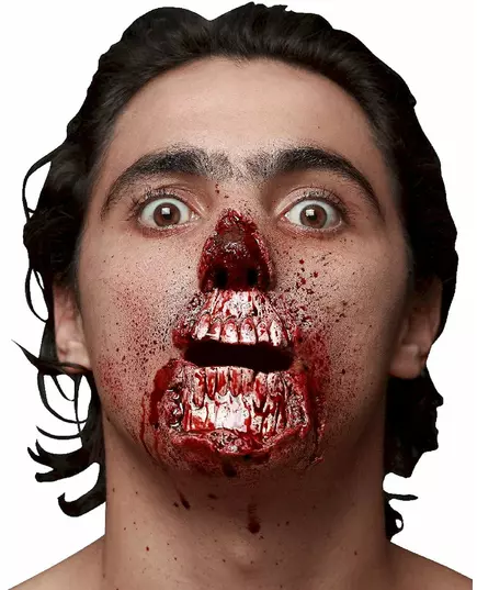Falešné zranění utržená ústa pro dospělé Halloween