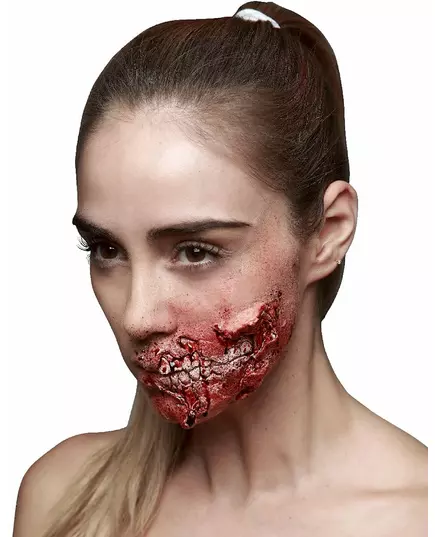 Falešné zranění viditelné zuby pro dospělé Halloween