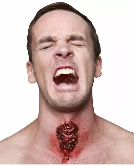 Falešné zranění hrdla (viditelné) pro dospělé Halloween