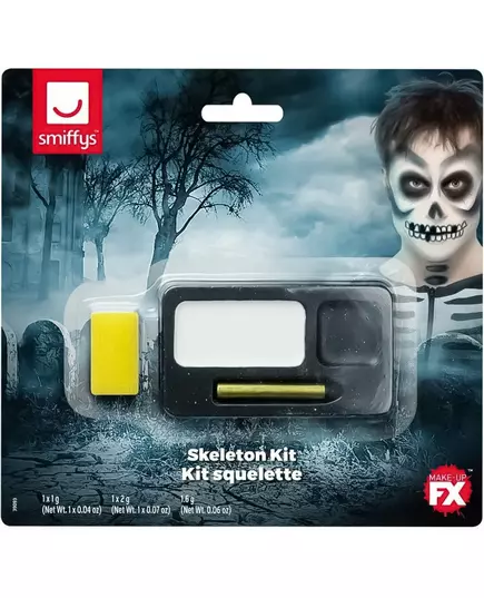 Halloweenská sada líčení kostlivce pro dospělé