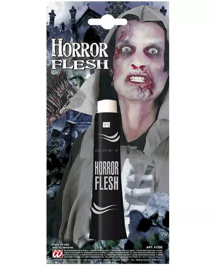 Šedý halloweenský make-up na kůži