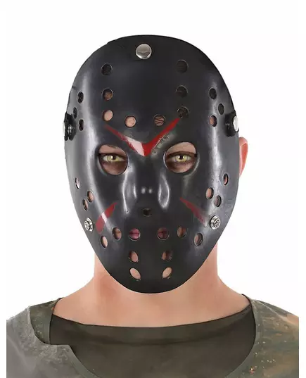 Černá hokejová maska pro dospělé