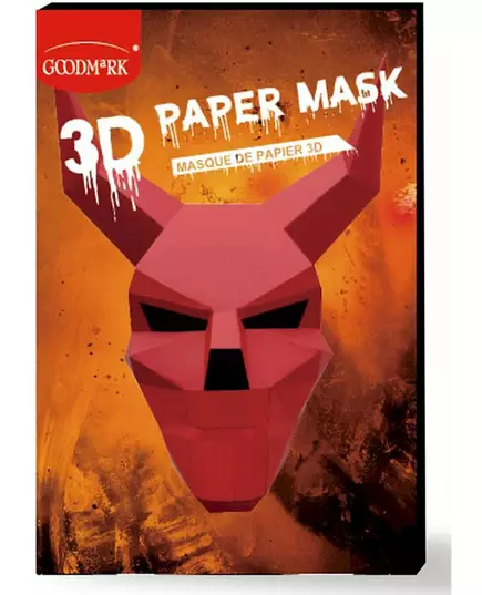 3D papírová maska ďábla pro dospělé
