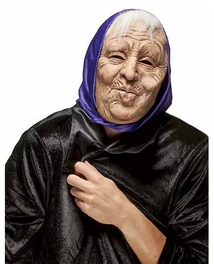 Latexová maska staré ženy pro dospělé