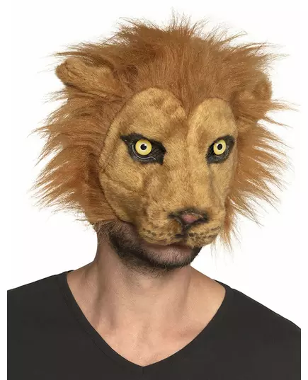 Plyšová maska lva pro dospělé