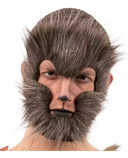 Hnědá vlčí maska pro dospělé