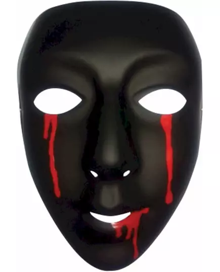 Černá maska se slzami krve pro ženy Halloween