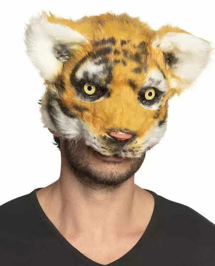 Plyšová maska tygra pro dospělé