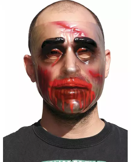 Průhledná halloweenská maska pro muže