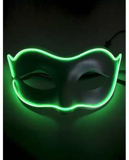 LED neonová benátská maska pro dospělé