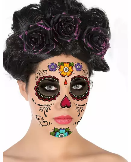 Tetování na obličej Day of the Dead