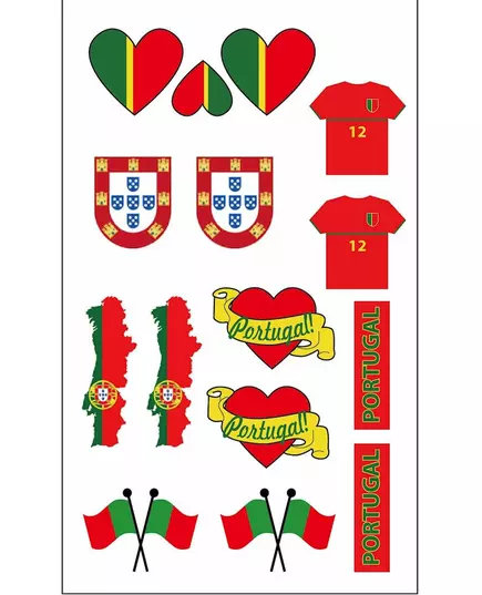 Portugalsko – fanouškovská dočasná tetování