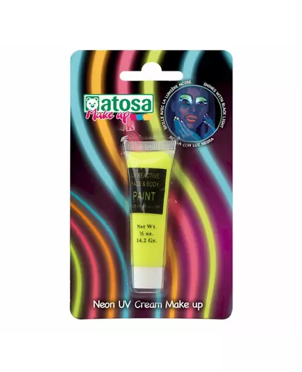 UV neonový make-up – žlutý (tuba)