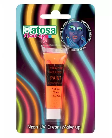 UV neonový make-up – oranžový (tuba)
