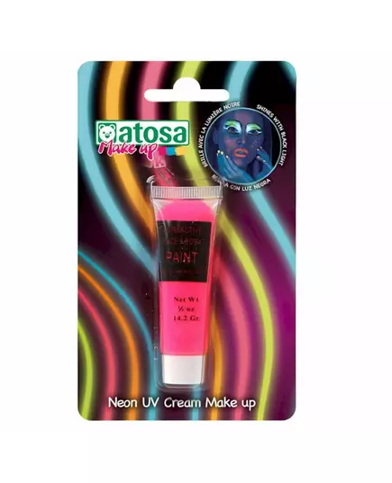 UV neonový make-up – růžový (tuba)