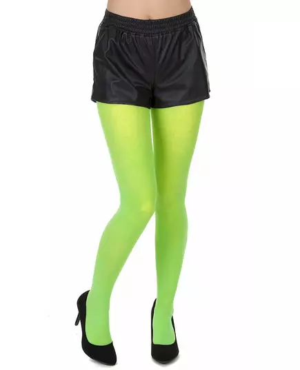 Fluorescenčně zelené punčocháče pro dospělé, Velikost: Large/X-Large (56)