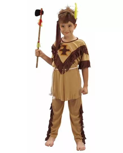 Indiánský kostým pro chlapce, Velikost: 10-12 let (130-140 cm)