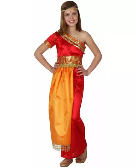 Kostým indické bollywoodské dívky, Velikost: 7-9 let (130-145 cm)