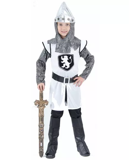 Kostým středověkého křižáckého rytíře pro chlapce, Velikost: 10-12 let (130-140 cm)