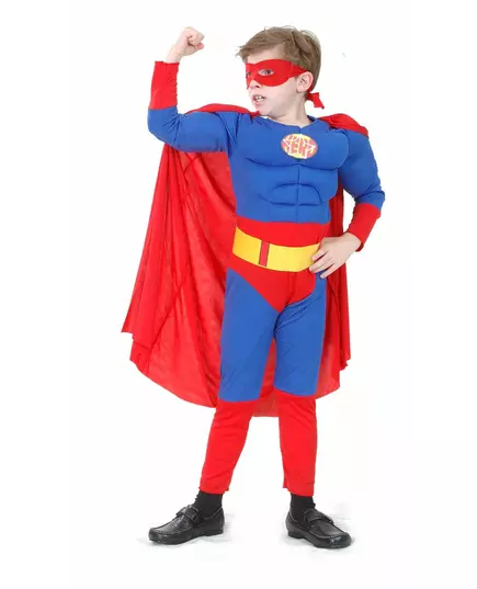 Prošívaný superhrdinský kostým pro chlapce, Velikost: 10-12 let (130-140 cm)