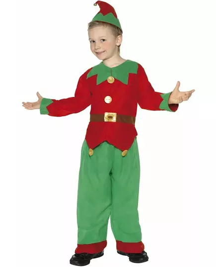 Vánoční elfí kostým pro chlapce, Velikost: 10-12 let (145/158 cm)