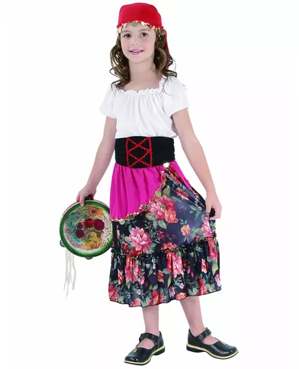 Dětský cikánský kostým, Velikost: 10-12 let (130-140 cm)