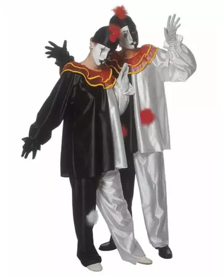Kostým Pierrot pro dospělé, Velikost: Small