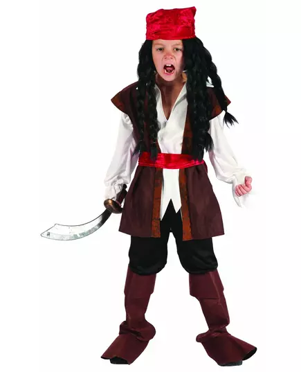Pirátský kostým s bandanou pro chlapce, Velikost: 7-9 let (120-130 cm)