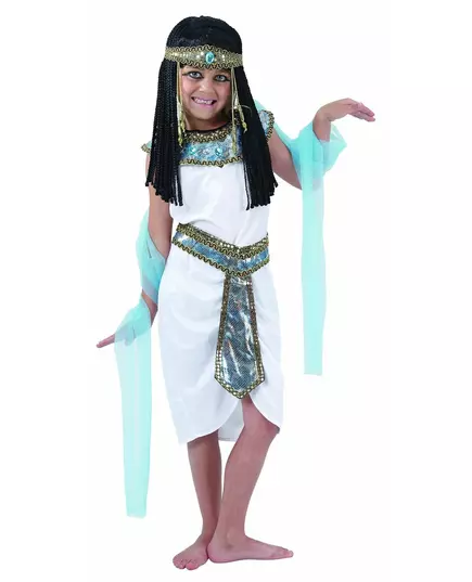 Kostým egyptské královny pro dívky, Velikost: 7-9 let (120-130 cm)