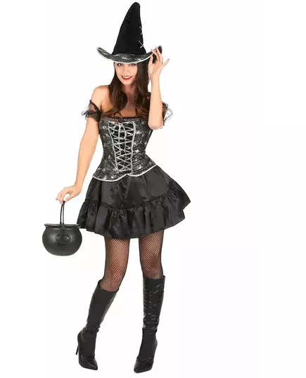 Sexy čarodějnický kostým s korzetem pro ženy Halloween, Velikost: Small
