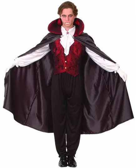 Červený upírský kostým pro muže na Halloween, Velikost: Medium