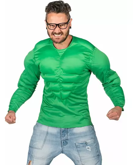 Zelené svalové tričko pro dospělé, Velikost: Large