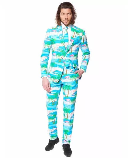 Kostým Mr. Flamingo pro muže Opposuits, Velikost: X-Large (EU 56-58)