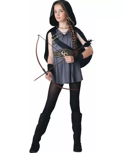 Kostým lovkyně pro dívky - Premium, Velikost: 8-10 let (132-140 cm)