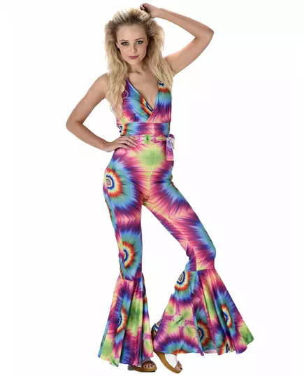 Dámský psychedelický hippie overal (kostým), Velikost: Medium
