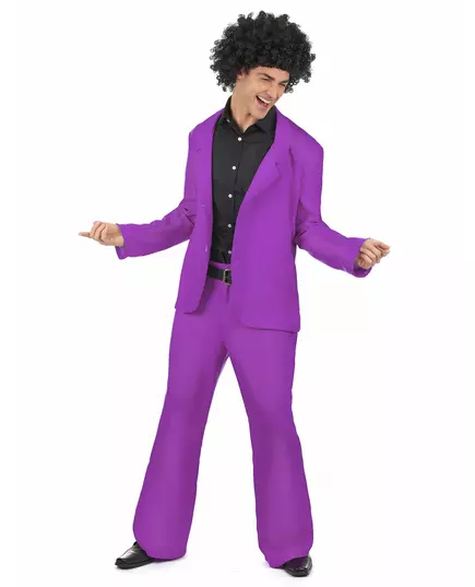 Fialový disco kostým pro dospělé, Velikost: X-Large