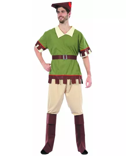 Hnědo-zelený lesní kostým pro muže, Velikost: X-Large