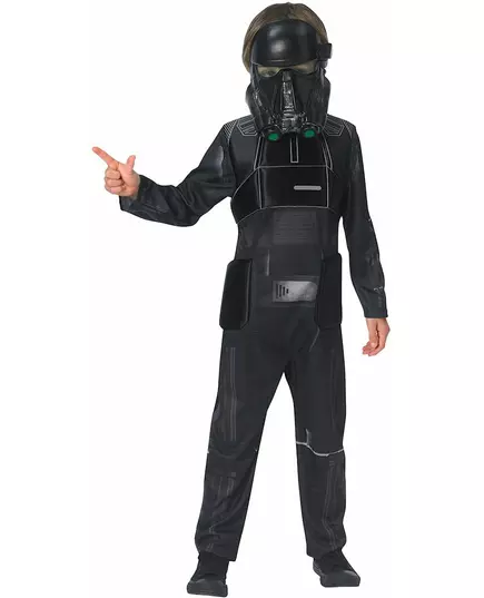 Luxusní kostým Death Trooper Star Wars Rogue One pro děti, Velikost: 9-10 let (140 cm)